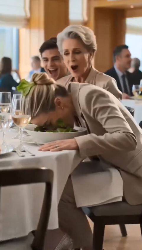 My Husband Laughed When His Mom Knocked Me Face-First Into My Salad—Then Investigators Walked In