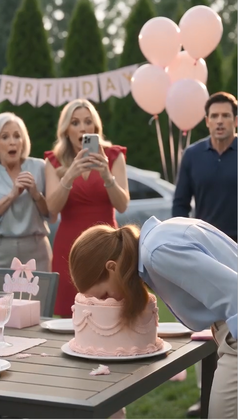 MY HUSBAND SH0VED MY FACE INTO OUR DAUGHTER’S BIRTHDAY CAKE IN FRONT OF 47 GUESTS—BUT HE HAD NO IDEA I WAS THE MISSING BILLIONAIRE HEIRESS WHO WOULD SOON CHANGE HIS LIFE FOREVER