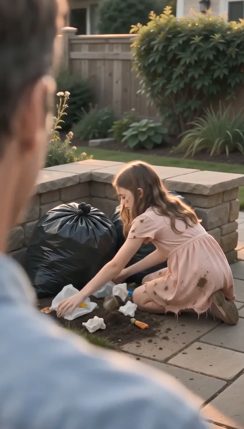 I Came Home Two Weeks Early and Found My 8-Year-Old Daughter Kneeling in Garbage—Then I Heard My Wife Laughing