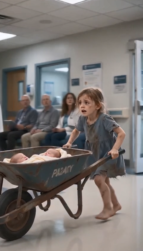 "My mommy has been asleep for three days": A 7-year-old girl pushed a wheelbarrow for miles to save her newborn twins—and what happened afterward left us speechless...