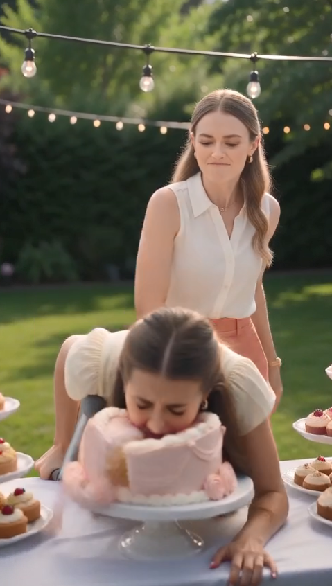 My Sister-in-Law Pushed Me Into My Nephew’s Birthday Cake—Then My Father Turned My Own Crutch Against Me Until Someone Unexpected Walked Through the Door.