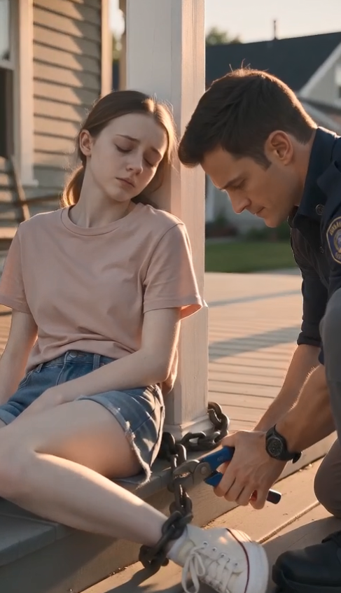 He Found His 9-Year-Old Daughter Chained to the Porch—Then the Note Beside Her Exposed a Terrifying Secret