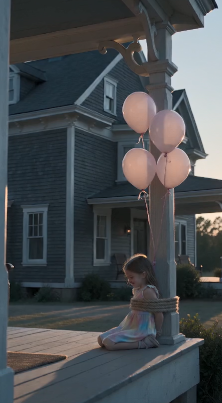 At my daughter’s fifth birthday party, I found her chained to a porch post while her own father stood inside laughing and celebrating like nothing was wrong.