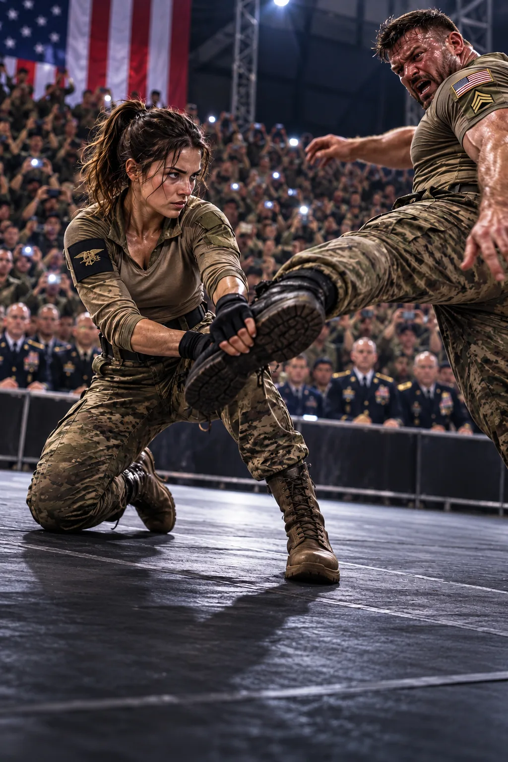 Five hundred soldiers watched Sergeant Ryan Briggs try to destroy my military career with one vicious kick.