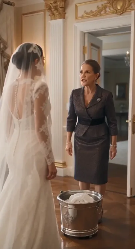 On my wedding night, my mother-in-law walked into our bedroom carrying a bucket stuffed with the men’s filthy laundry.