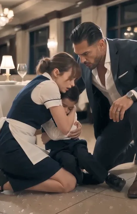 The Little Boy Whispered “Papa”—And the Waitress Realized Who She Had Just Saved