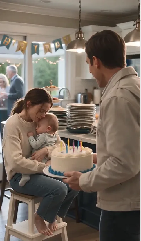 My mother humiliated my wife on our son’s first birthday, forcing her to serve twenty relatives while taking care of our sick baby.