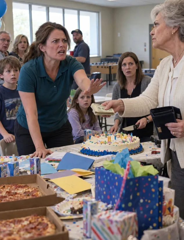 My mother took $300 from my eight-year-old son’s birthday wallet in front of our entire family and handed every dollar to his cousin.