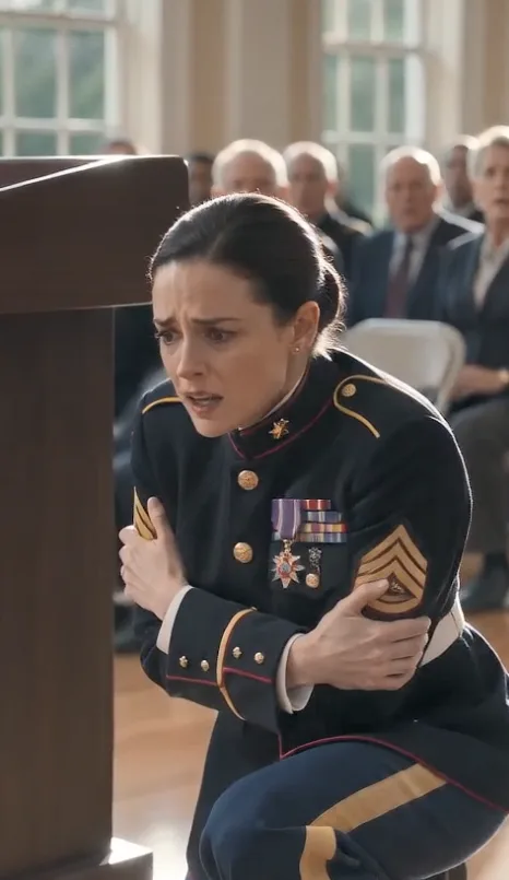At my Purple Heart ceremony, my stepmother swung a steel chair—and shattered my arm while I was helping a veteran reach the stage.