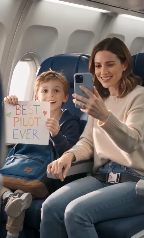 My Son and I Secretly Boarded My Pilot Husband’s Flight to Surprise Him—Then His Announcement Made Us Stop Smiling