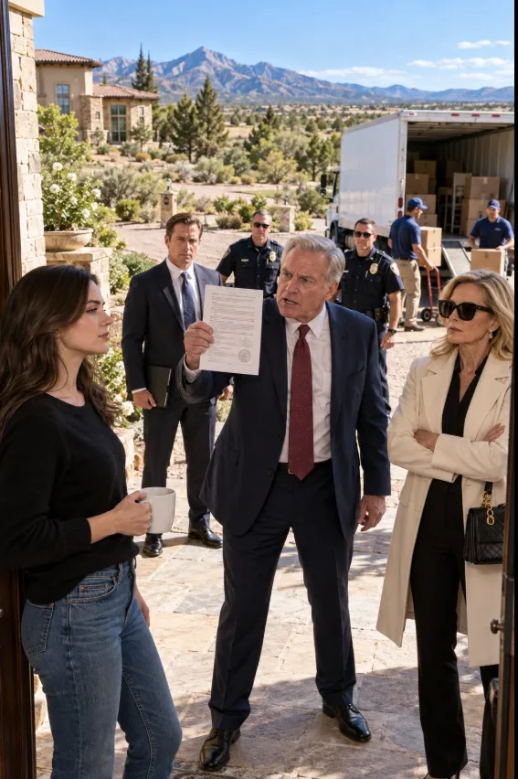 At exactly 10:00 on Friday morning, my father pulled up to my $3.5 million estate with a moving truck, three movers, and a deed he was convinced would throw me out of my own home.