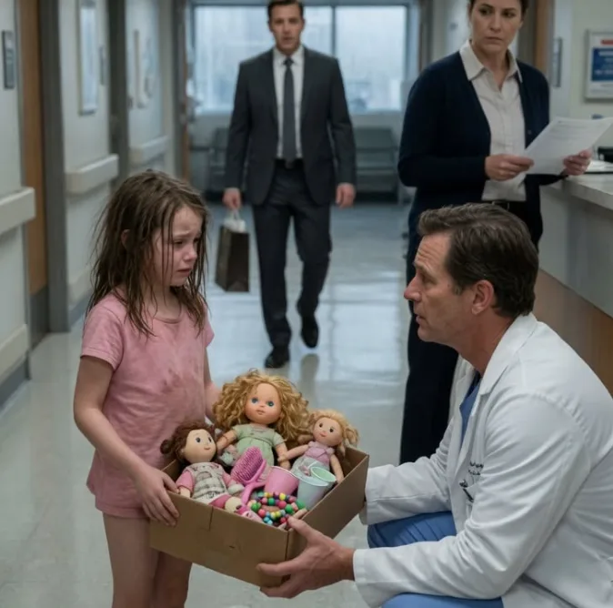 Poor Girl Offers Her Box of Dolls to Save Her Mom — Then a Billionaire Breaks Down in Tears...
