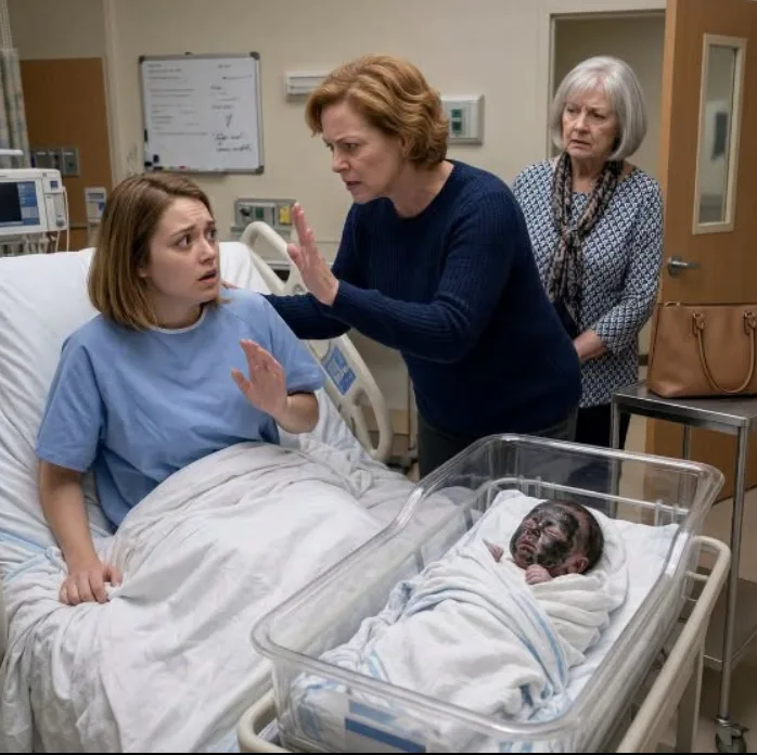 My MIL Tried to “Prove” My Baby Wasn’t Her Son’s—Until the Nurse Wiped His Skin