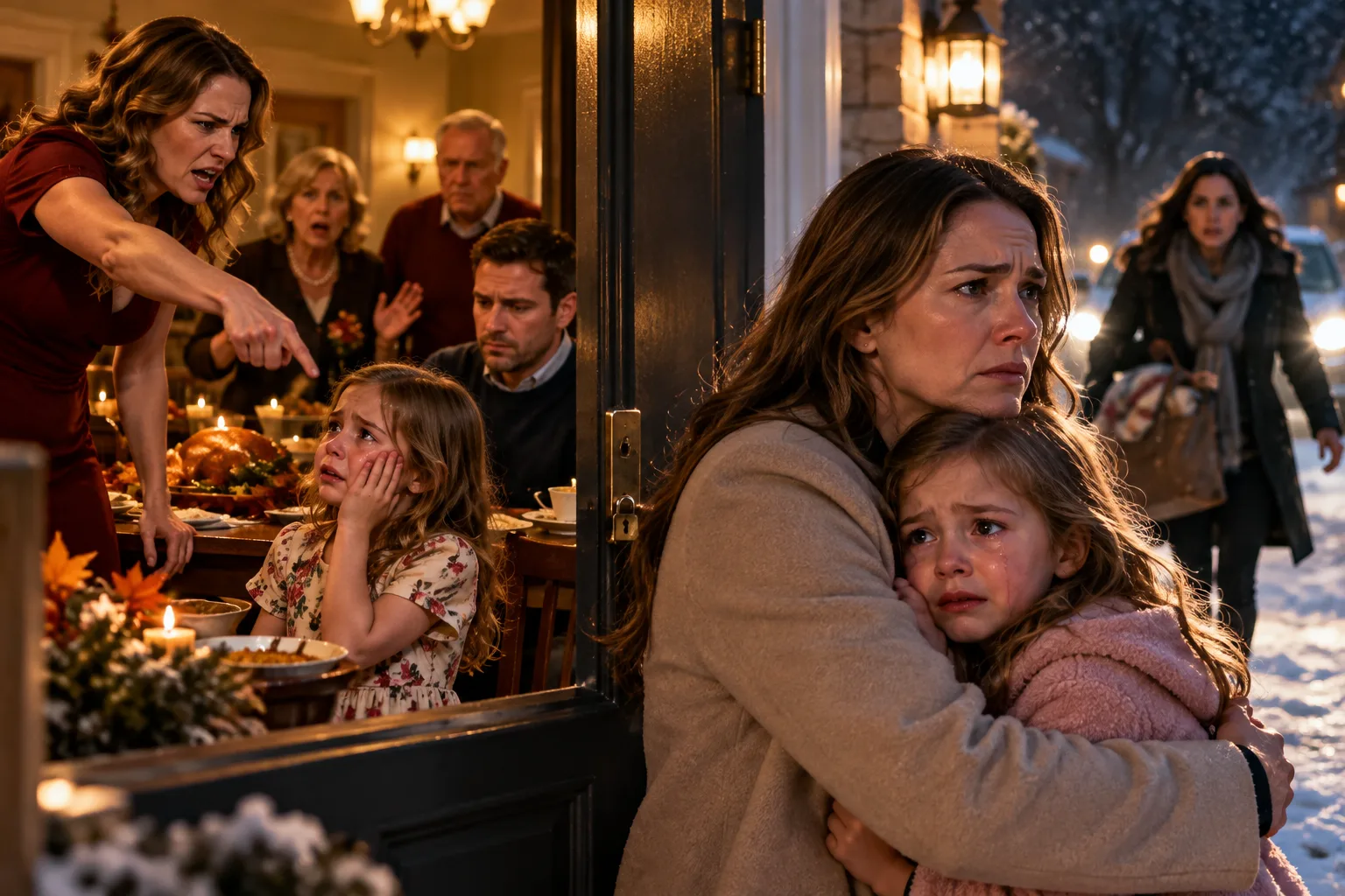 MY SISTER-IN-LAW SLAPPED MY FIVE-YEAR-OLD DAUGHTER AT THANKSGIVING—BUT MY HUSBAND’S NEXT WORDS MADE ME REALIZE I’D BEEN PROTECTING THE WRONG FAMILY FOR SEVEN YEARS.