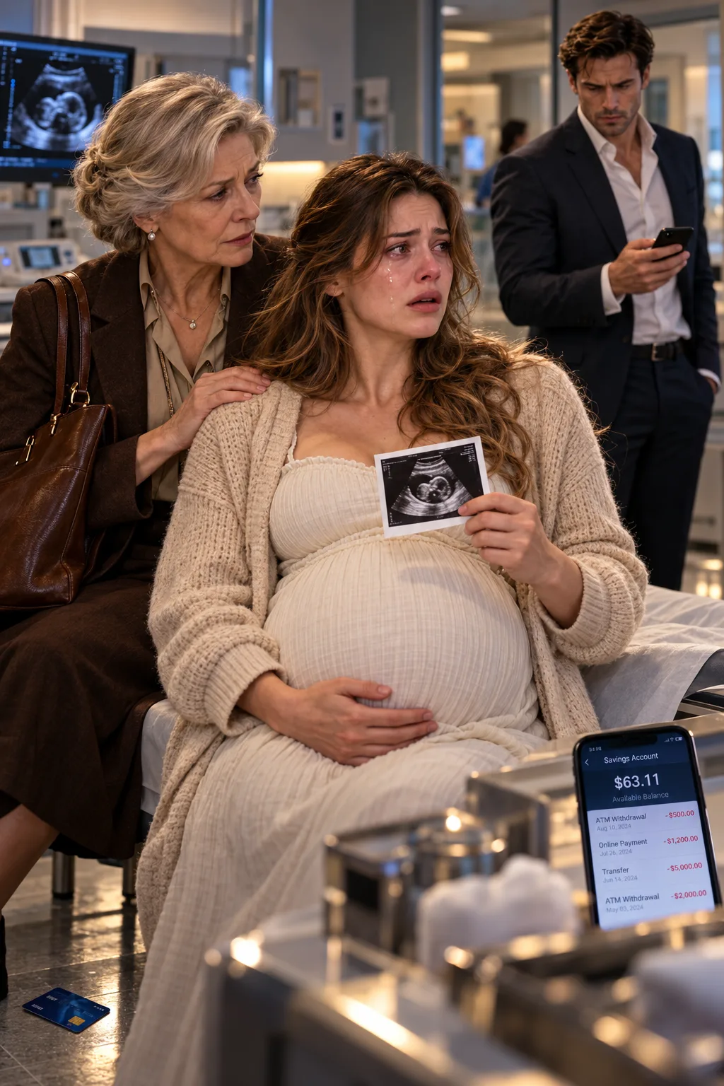My husband slappeds the debit card out of my hand at my thirty-six-week appointment, then looked straight at the receptionist.  “Cancel the ultrasound.”