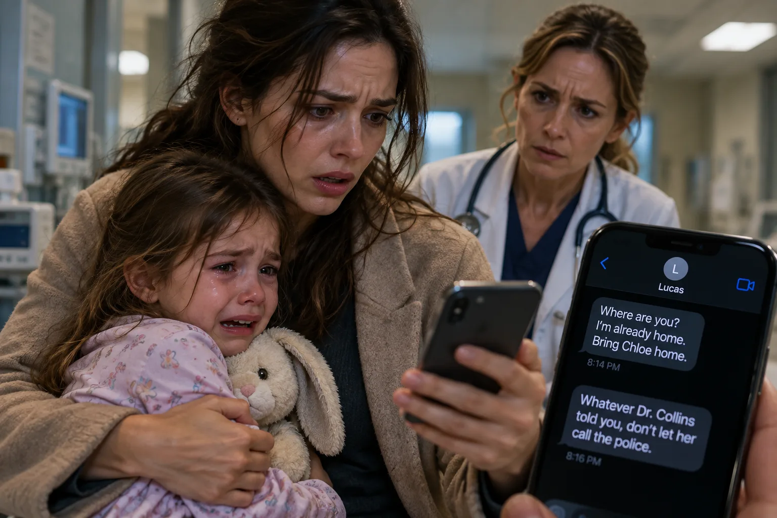 MY SIX-YEAR-OLD DAUGHTER WAS CRYING IN THE BATHTUB WHEN SHE WHISPERED SIX WORDS THAT SHATTERED MY MARRIAGE—BUT THE TEXT MY HUSBAND SENT FROM HOME EXPOSED SOMETHING EVEN MORE TERRIFYING.