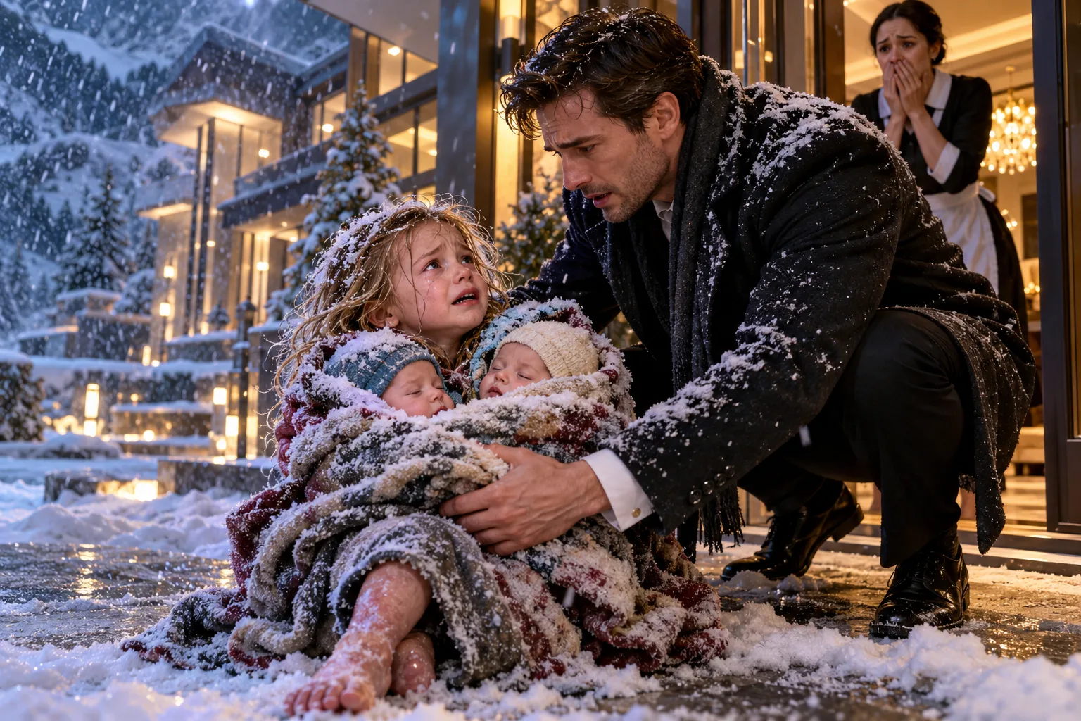 A Little Girl Carried Her Twin Brothers Through the Snow—The Silver Bracelet Exposed a 7-Year Family Secret