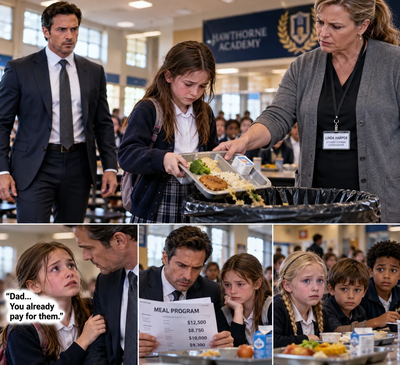 I OFFERED TO PAY FOR 3 HUNGRY STUDENTS—THEN MY DAUGHTER WHISPERED, "DAD, YOU ALREADY DID."