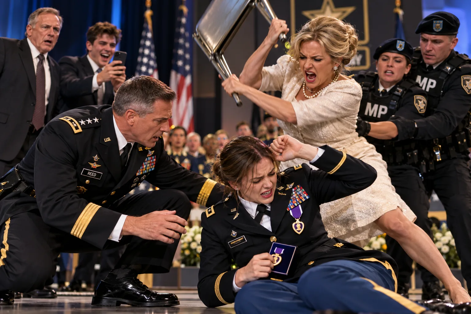 My Stepmother Attacked Me at My Army Award Ceremony—Then the General Opened a Black Folder