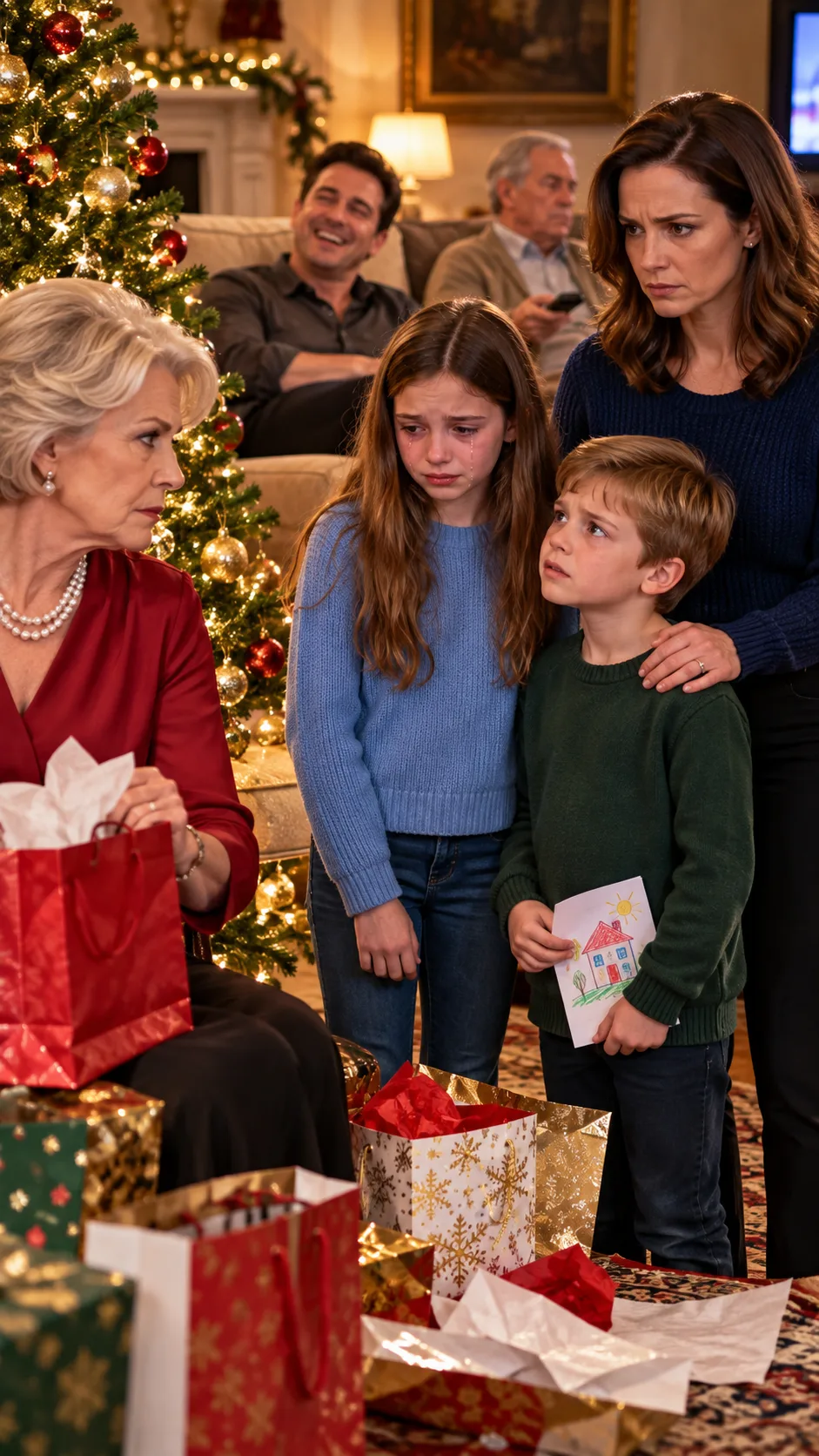 MY MOTHER GAVE EVERY GRANDCHILD A GIFT EXCEPT MY TWO KIDS—SHE HAD NO IDEA WHAT WOULD ARRIVE AT 6 A.M.