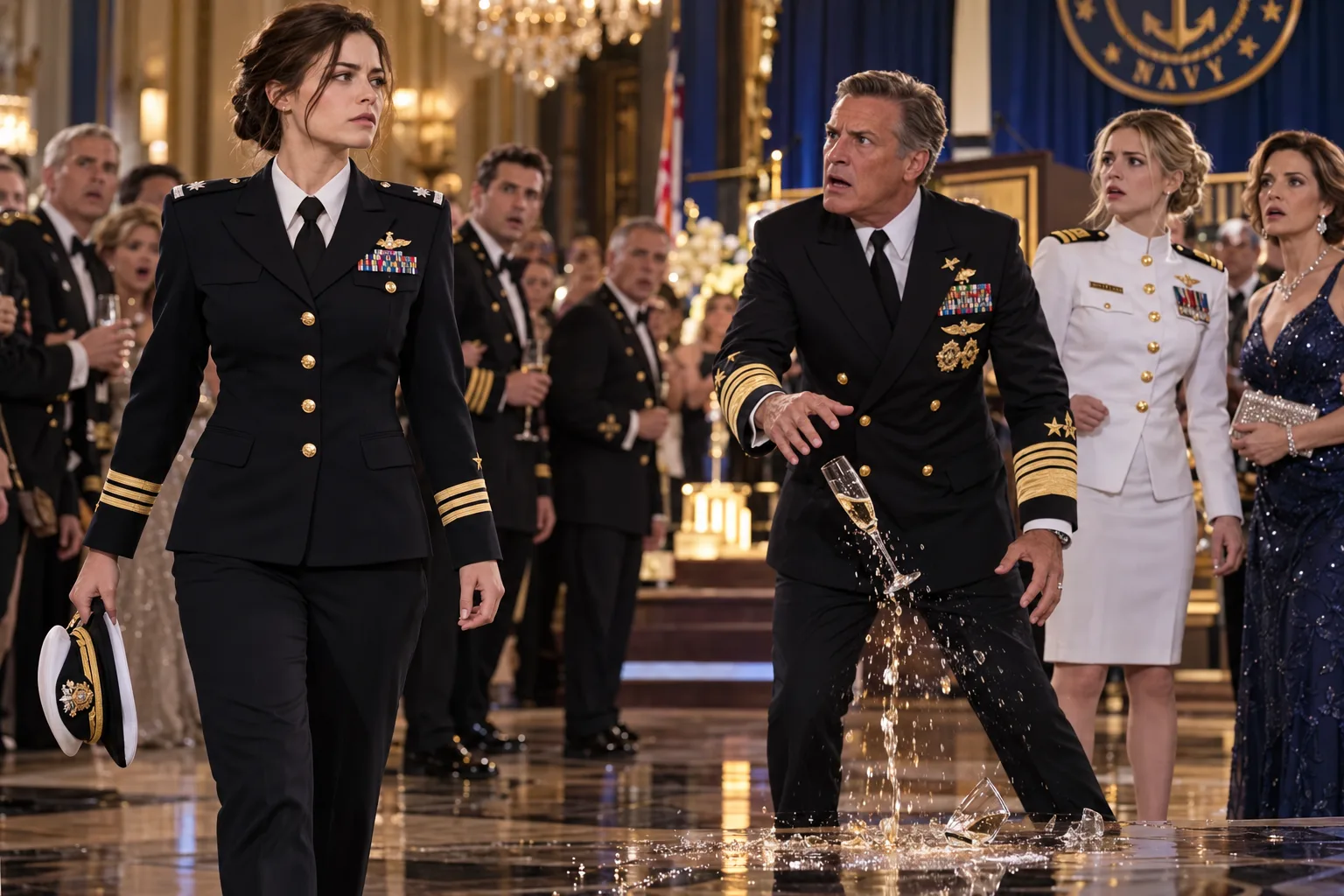  My father, the admiral, raised his champagne glass and proudly introduced his new wife’s daughter as the “youngest commander ever.”