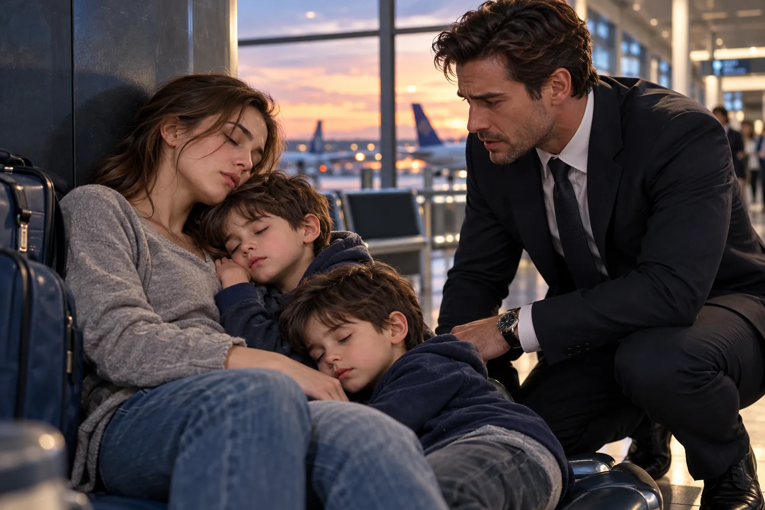 I FOUND MY EX SLEEPING AT THE AIRPORT WITH TWO BOYS WHO LOOKED EXACTLY LIKE ME—THEN I DISCOVERED WHAT MY MOTHER HAD DONE SIX YEARS AGO