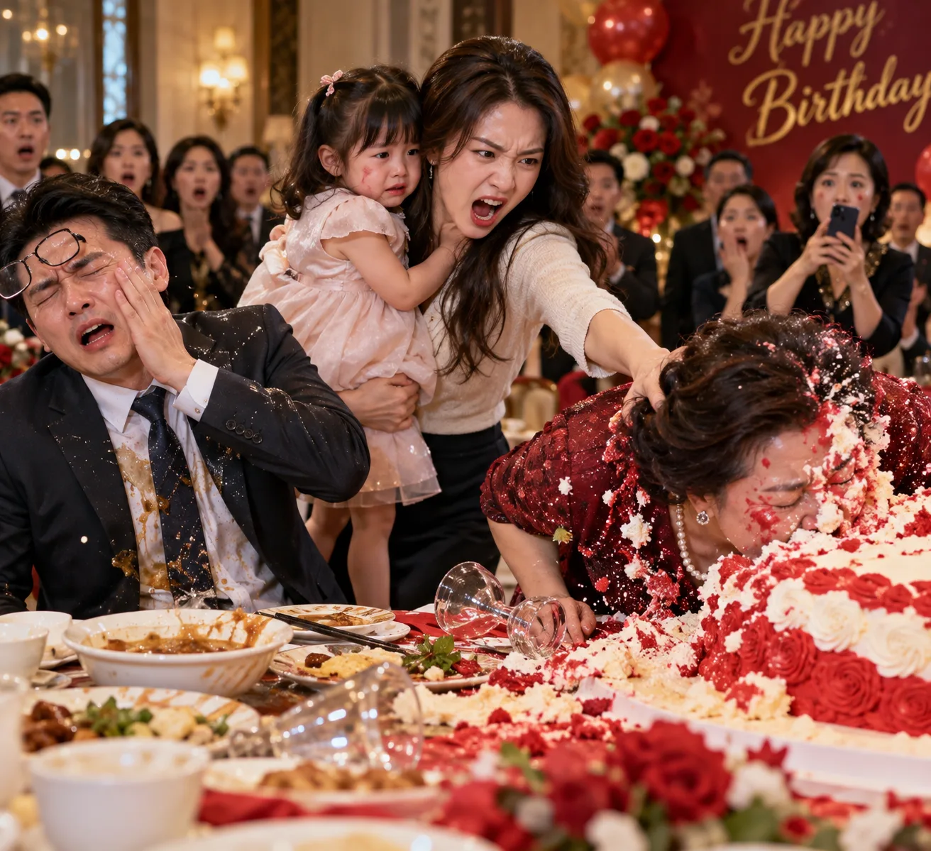 My mother-in-law slapped my two-year-old daughter across the face at her own birthday banquet and snarled,