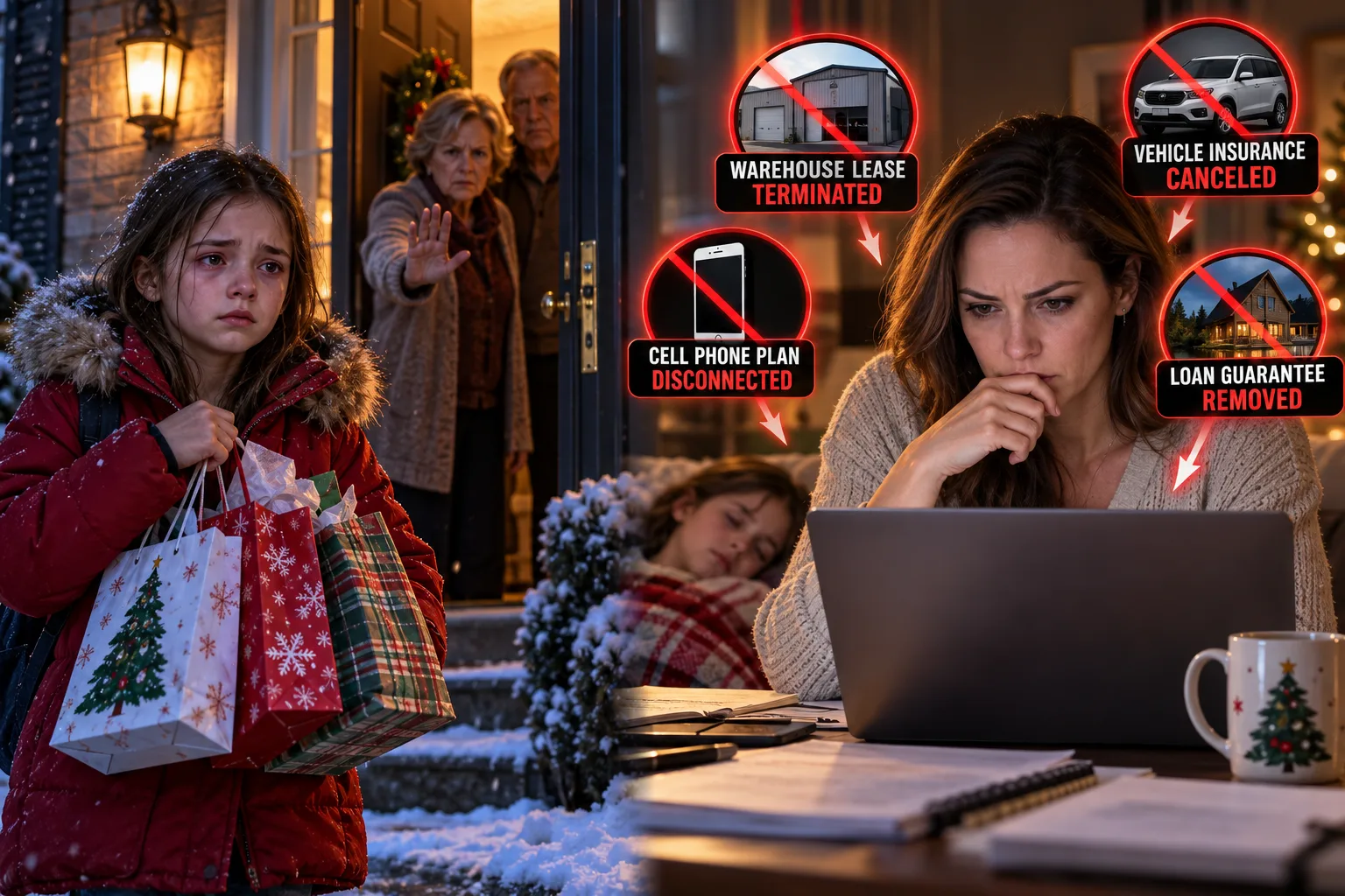 At Christmas, my parents shut the door in my eleven-year-old daughter’s face and sent her walking home alone with every gift she had brought for them.