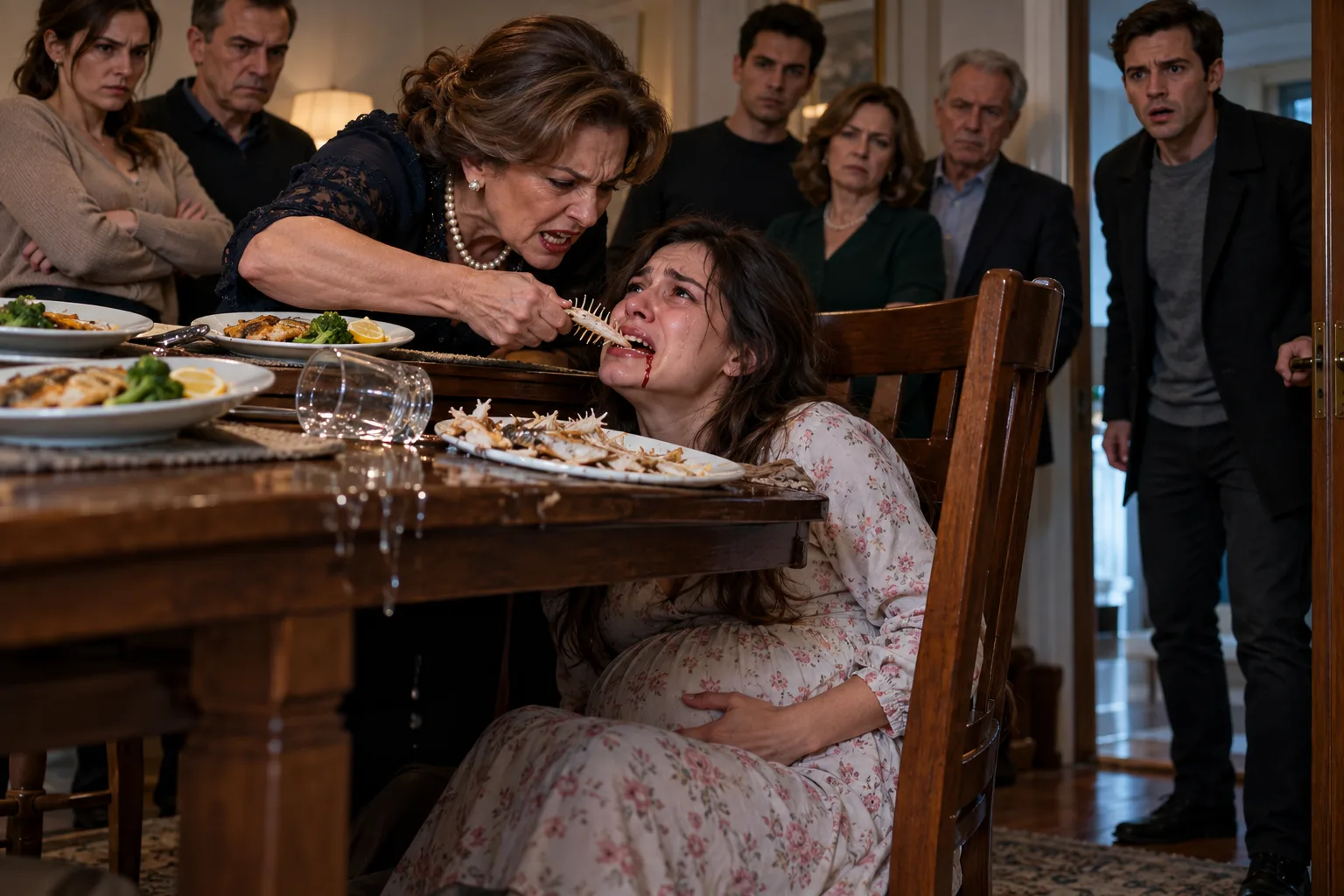 I CAME HOME EARLY AND FOUND MY PREGNANT WIFE UNDER THE TABLE—WHAT MY MOTHER WAS DOING LEFT ME FROZEN