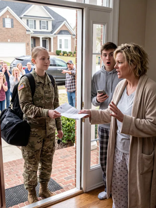 After nine months on deployment, I finally stepped back into my own house—only to have my mother-in-law block the doorway like she owned the place.