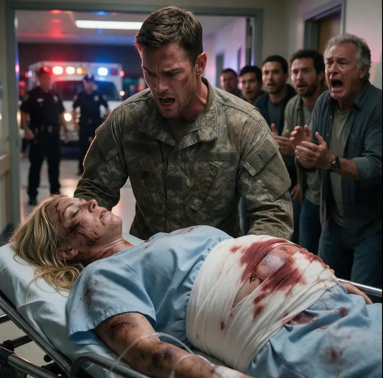 "Nine men stood outside my pregnant wife’s ICU room, laughing like they owned the hospital.