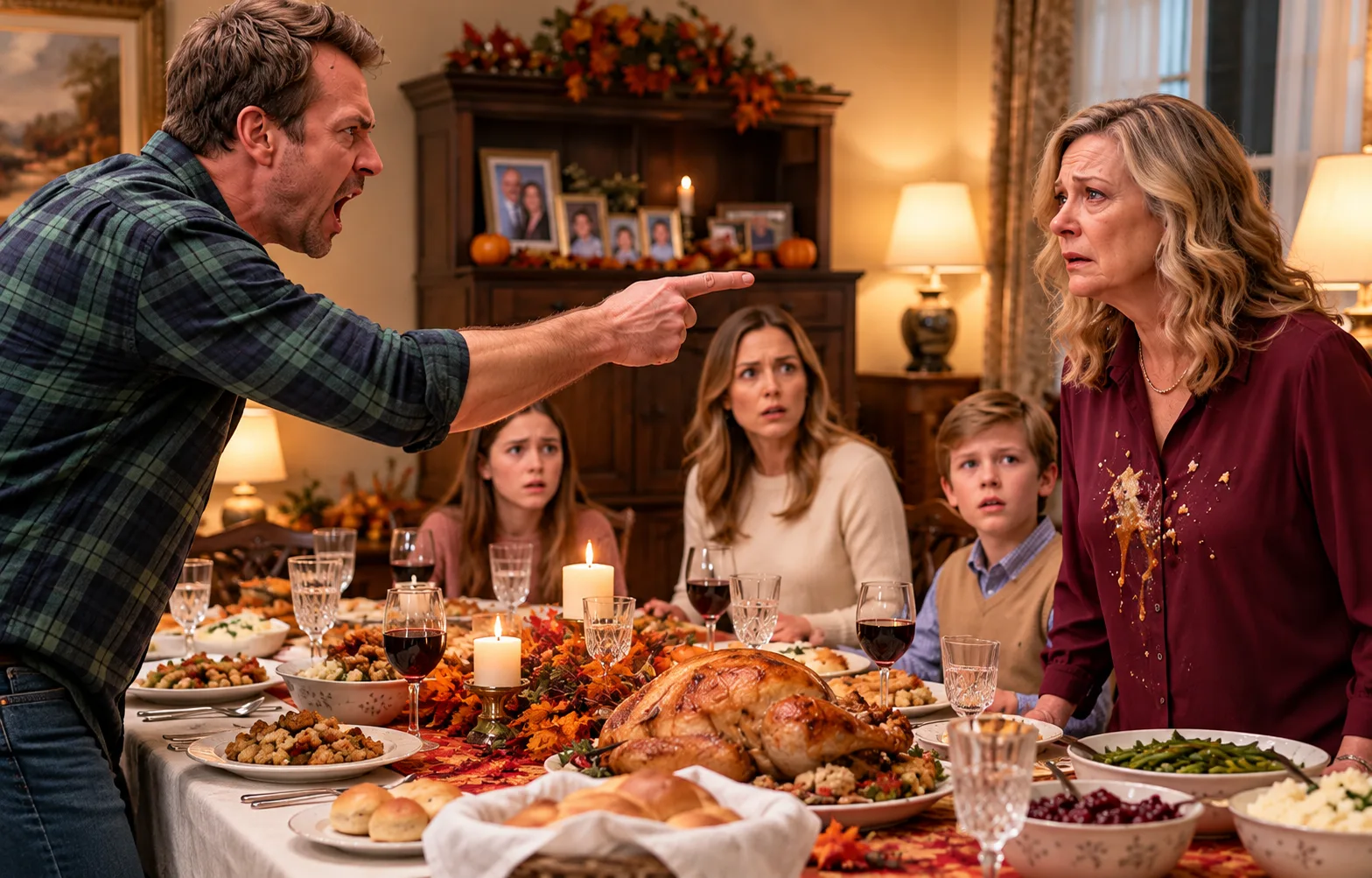 During Thanksgiving dinner, my son hurled the turkey platter at me and screamed, “Go back to the nursing home, you useless old woman!”