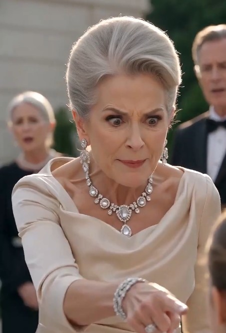 It was supposed to be the most exclusive garden party of the season.  White roses lined the marble walkways, crystal glasses clinked softly under golden chandeliers, and wealthy guests laughed as if nothing in the world could ever go wrong.