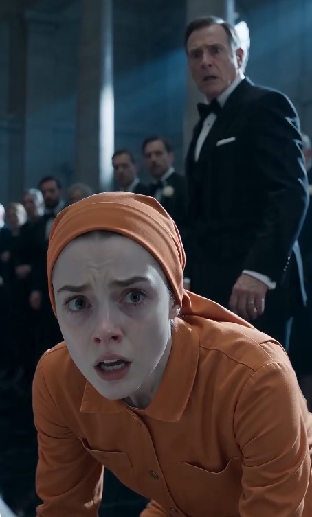 For a moment, no one understood what she had said.  “She’s… what?” someone muttered, voice cracking under the pressure of disbelief.  The maid stayed frozen, one hand still pressed against the shattered coffin lid. Her shoulders trembled violently, like her body was trying to reject the truth she had just heard.