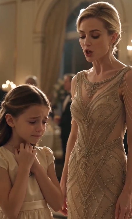 The grand ballroom fell into an uneasy silence.  Crystal chandeliers shimmered above the crowd as wealthy guests laughed softly and sipped champagne, completely unaware that the night was about to change.
