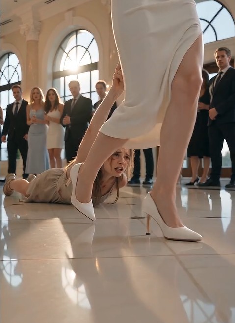 When the Woman in White Dragged a Bruised Stranger Across the Solmere Lobby — What She Reached for in Her Torn Bag Made the Entire Resort Hold Its Breathh