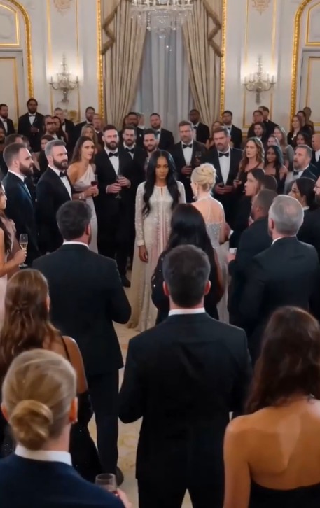 The entire banquet hall stood motionless.  Vivianne's hand was still suspended in the air, her fingers stained with expensive red wine.  Aiyana calmly brushed a drop of wine from her sleeve.