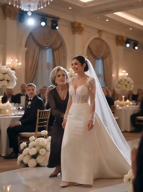 She ripped the bride's wedding gown...t