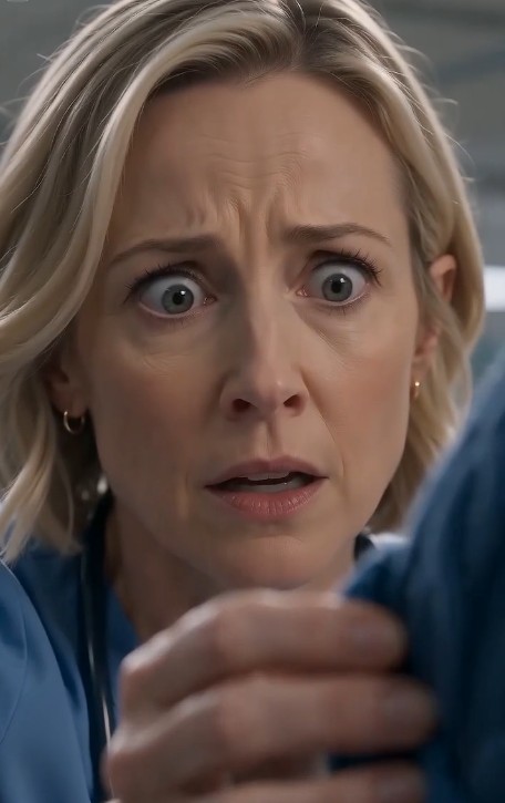 The ER doors had barely closed behind the stepdad when the room shifted.  Everything slowed.  The nurse—Megan—still had her hands half-raised, frozen in the same position she’d used to lift the edge of the boy’s hat.  “Someone shut the doors!” a doctor shouted.