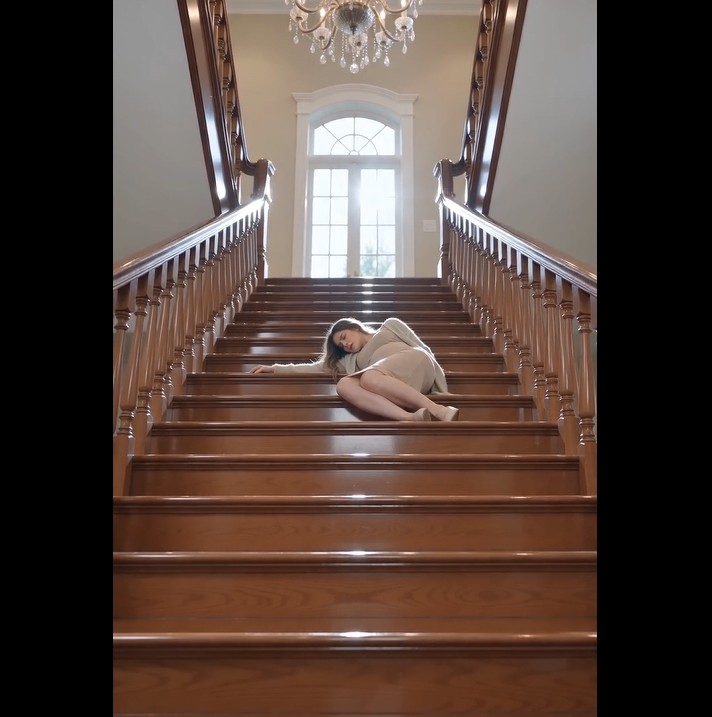 The pregnant woman tumbled down the stairs. But the one who ended up crying was her attacker.  The fall echoed through the grand staircase.  "You ruined my life!" the blonde woman screamed as she shoved the pregnant woman.