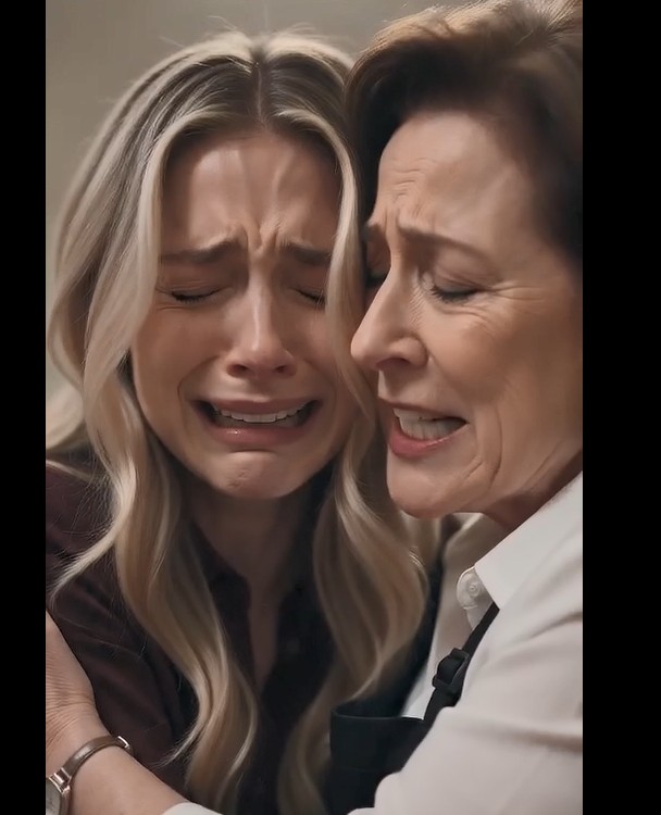 The pregnant woman tumbled down the stairs—but somehow, the attacker was the one crying.  At the grand staircase, chaos erupted.  “You ruined my life!” the blonde woman screamed, shoving her hard.