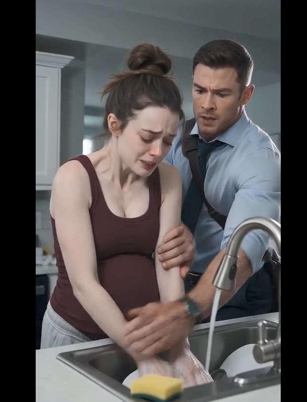 He Returned Home at 10 P.M. to Find His Eight-Month-Pregnant Wife Washing Dishes Alone While His Family Relaxed in the Living Room... Then He Learned They Had Thrown Away Her Medication—and Quietly Told Them, "Your Comfortable Life Ends Tonight.