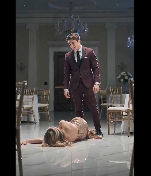 A Husband Violently Attacks His Wife at a Party—Then a Mysterious Stranger Bursts In and Makes Him Pay Instantly.