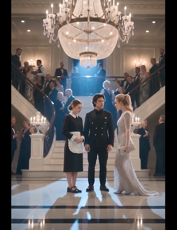 The Billionaire Kissed the Maid at His Own Engagement Gala, but His Fiancée’s Scream Exposed the Betrayal She Had Planned First