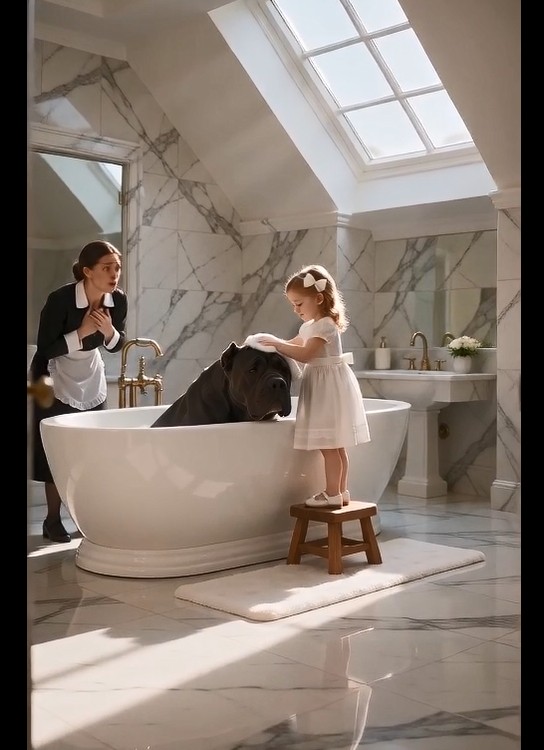 The Housekeeper's Little Girl Bathed the Mafia Boss's Feared Dog, but What He Did After She Was Taken Brought His Entire Empire Down.