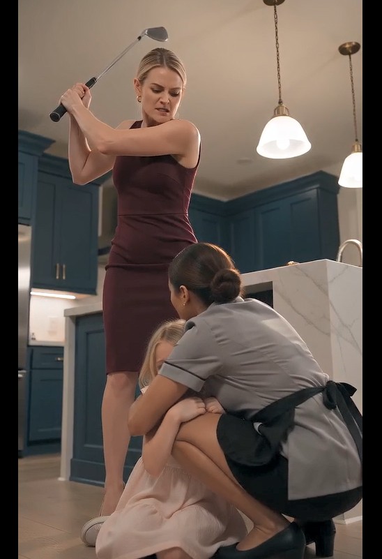 The Maid Took the Hit to Protect Her Little Girl—Then the Child Looked at the Millionaire and Whisipered, “Daddy…”