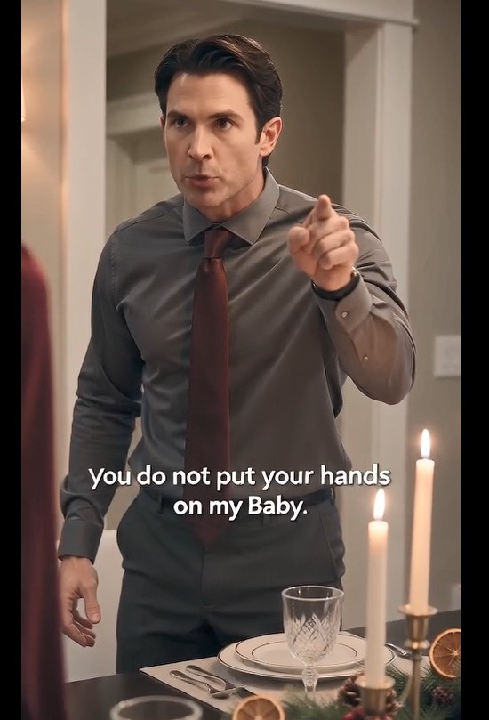 My younger sister hurt my six-month-old baby at Chriistmas and laughed it off—then my husband stood up and said four words that silenced the entire room...
