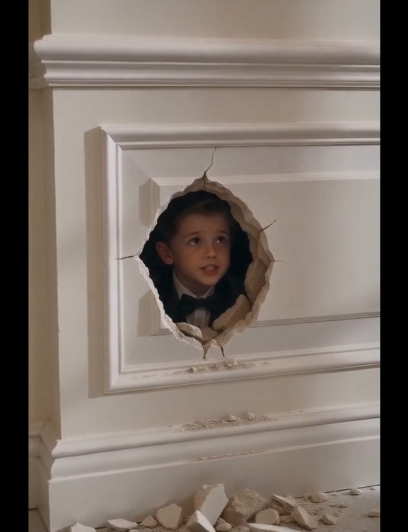The billionaire father was told his son had died. Then the maid smashed through the wall—and found the boy hidden behind the plaster.