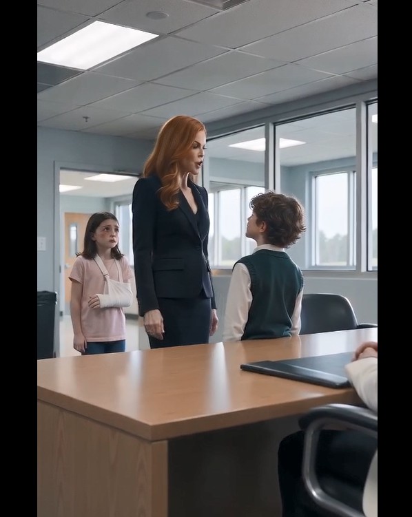 My 11-year-old daughter came home with a broken arm and bruises covering her body. After rushing her to the hospital, I went straight to the school to confront the bully—only to discover that his father was my ex-husband. The moment he saw me, he laughed.