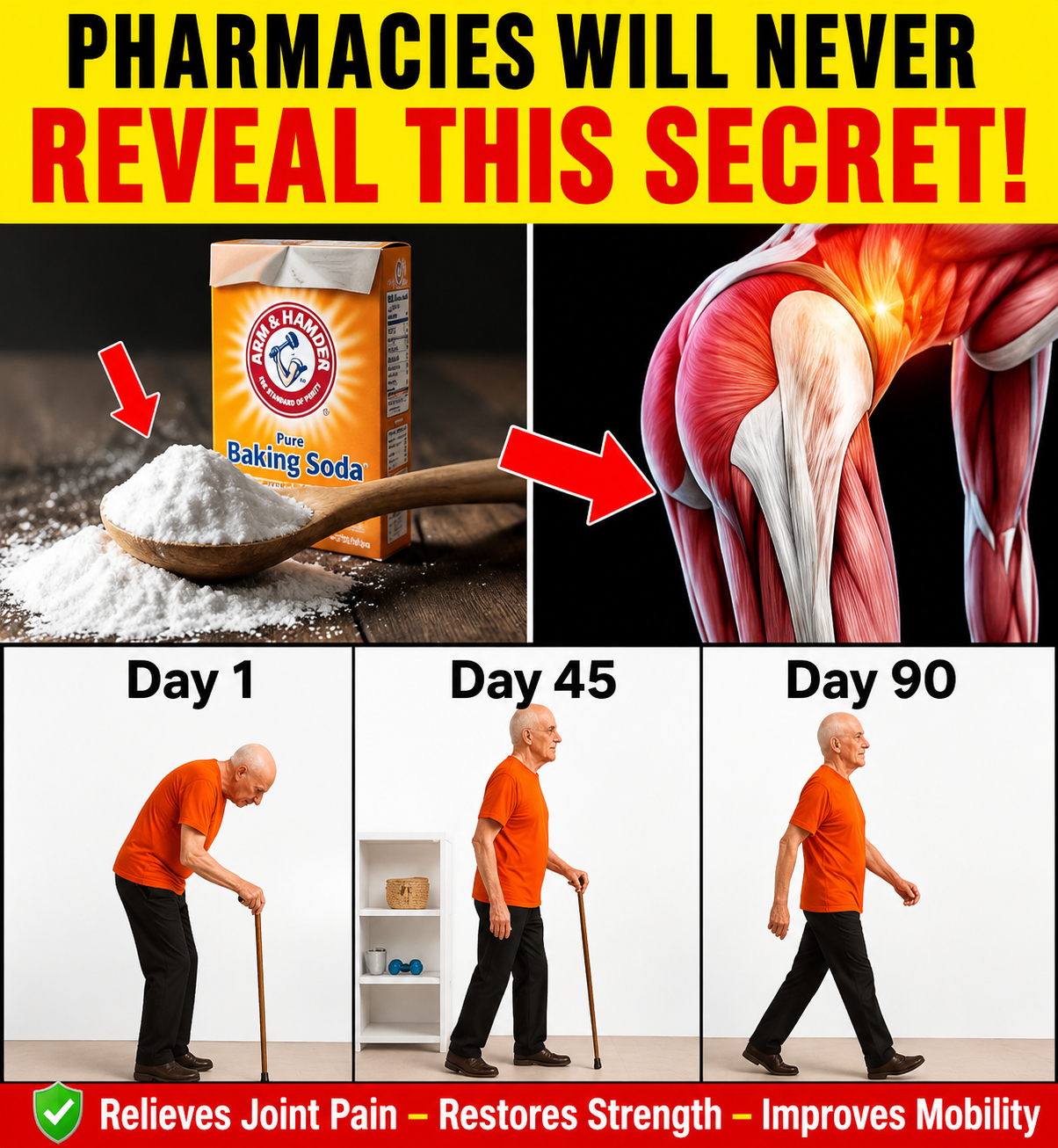 Omg SENIORS, USE BAKING SODA THIS WAY and watch 13 health problems disappear!